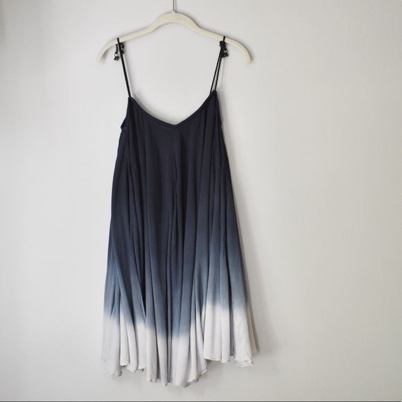 Free People Ombre Swing Dress Blue Size Small - Picture 2 of 9